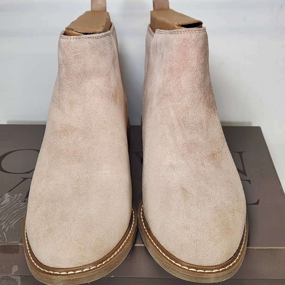 Crown Vintage Booties Women Size 11 Driftwood Suede Gorgie Ankle Boots - Picture 3 of 8